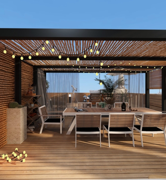 Pergola wbudowana w bryłę domu - kiedy należy uwzględnić ją już na etapie projektu budynku?